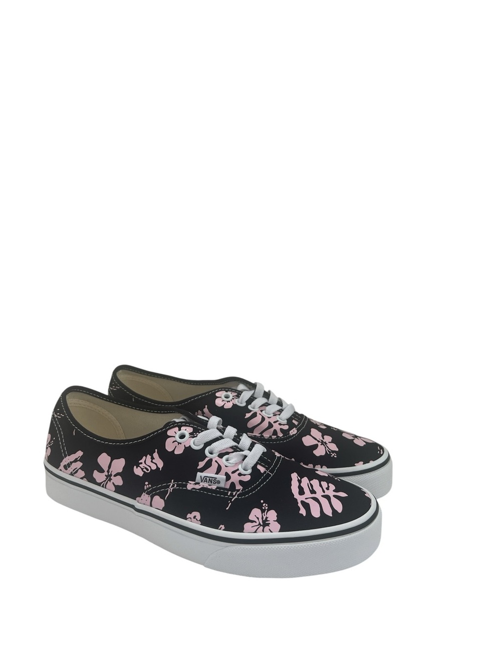 Vans Authentic Archive Black Pink Floral Sneakers Women 9.5 Men 8 - Picture 3 of 9